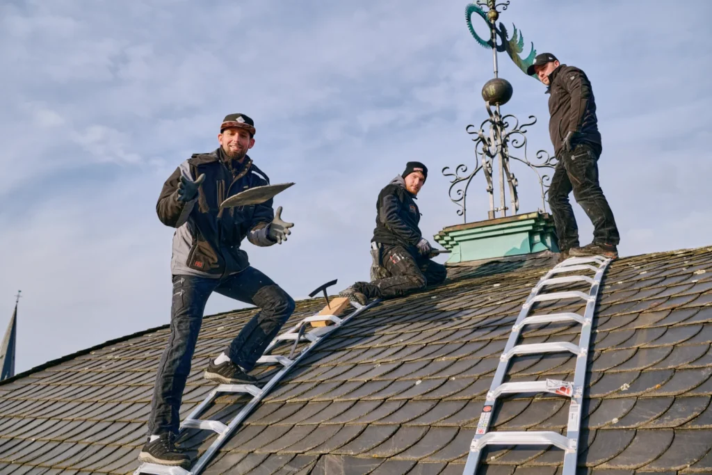 Mitarbeiter der Firma Daume bei der Arbeit