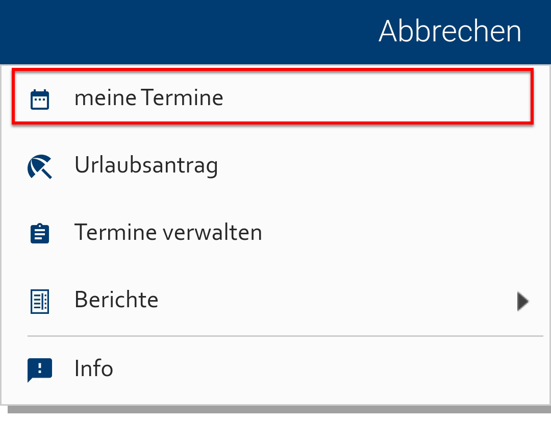 Meine Termine